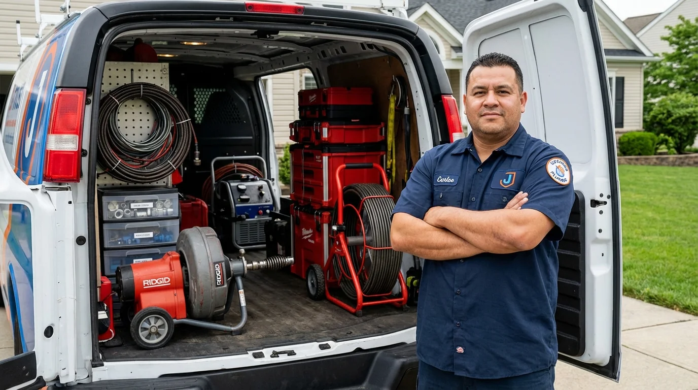 Professional drain cleaning equipment and Johns Plumbing LLC plumber in Boulder City