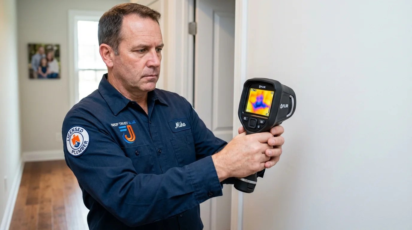 Thermal imaging leak detection by Johns Plumbing LLC in Boulder City